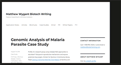 Desktop Screenshot of biotechwriting.com