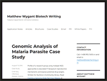 Tablet Screenshot of biotechwriting.com